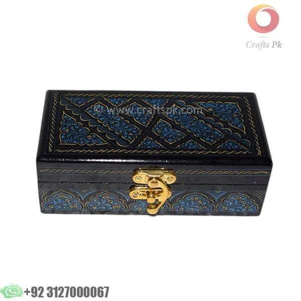 Lacquer Handmade Wooden Jewelry Box For Home Décor