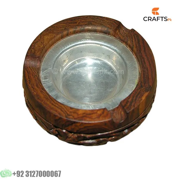 Handcrafted Cigarette Solid Wood Ashtray