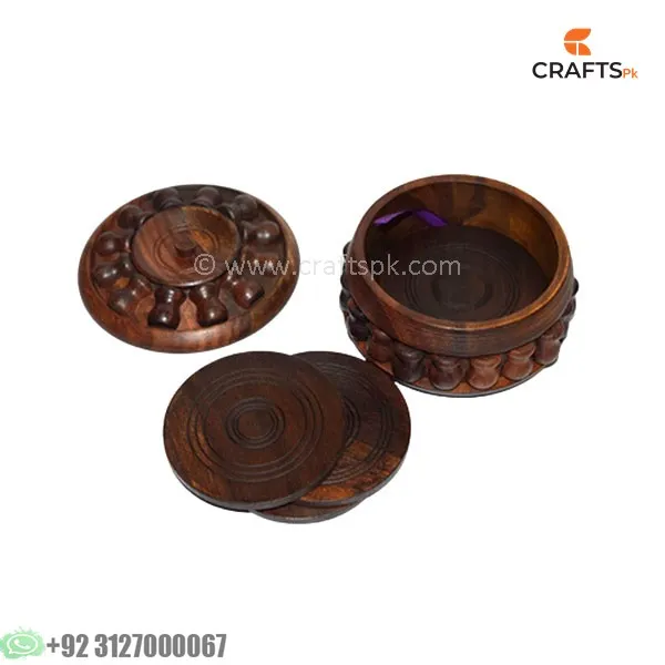 Fancy Handmade Wooden Tea Mat Set Of 6 Pieces